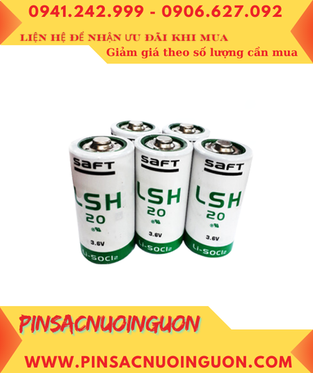 Pin Saft LSH20 _Pin LSH20; Pin nuôi nguồn PLC Saft LSH20 lithium 3.6v D 13000mAh _Xuất xứ Pháp