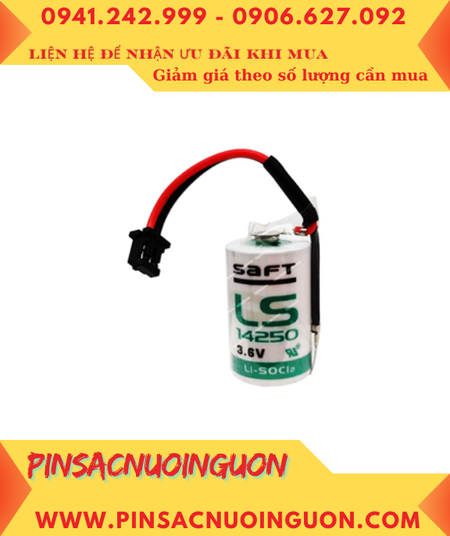 Saft LS14250; Pin nuôi nguồn PLC Saft LS14250 3.6v 1/2AA 1200mAh chính hãng _Made in France