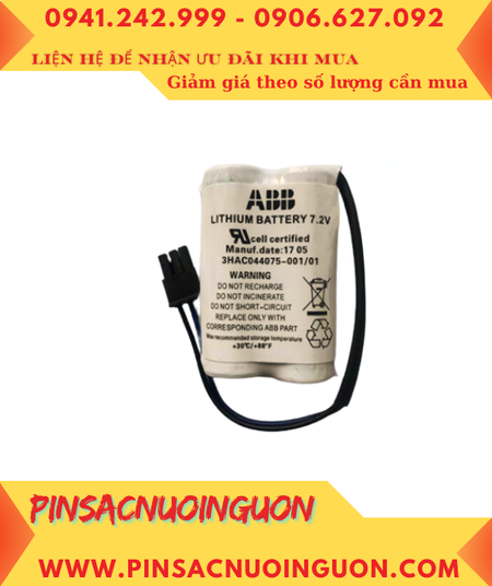 ABB 3HAC044168-001; Pin nuôi nguồn ABB 3HAC044168-001 lithium 7.2v 3600mAh chính hãng _Xuất xứ Pháp