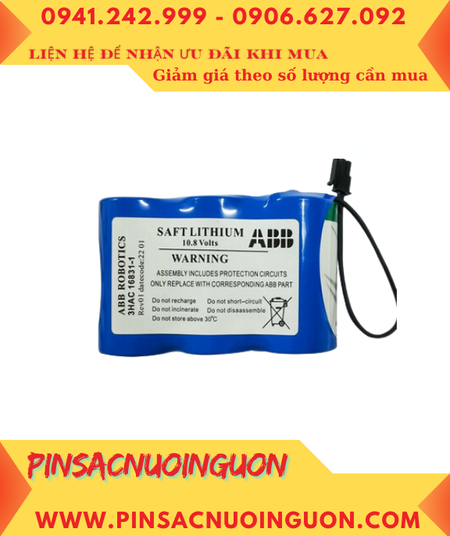 ABB 3HAC16831-1, Pin nuôi nguồn ABB 3HAC16831-1 lithium 10.8v 17 000mAh chính hãng _X.xứ Pháp