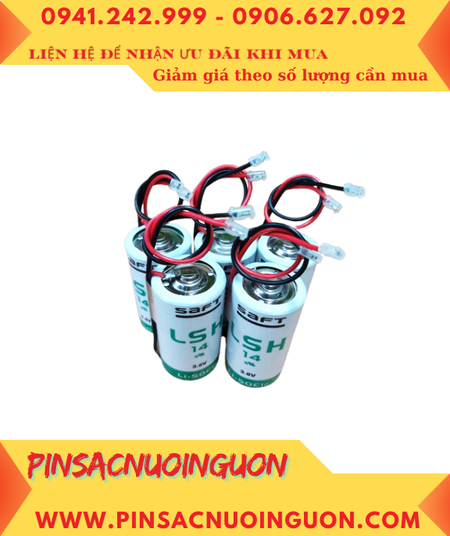 Pin Saft LSH14 (có Dây Zắc cắm); Pin nuôi nguồn PLC Saft LSH14 lithium 3.6v C 5800mAh _Xuất xứ Pháp