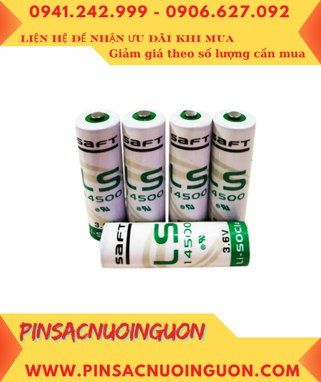 Pin Saft LS14500 _Pin LS14500; Pin nuôi nguồn PLC Saft LS14500 lithium 3.6v AA 2600mAh _Xuất xứ Pháp