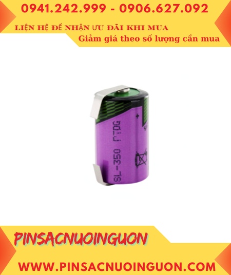 Pin Tadiran SL-350; Pin nuôi nguồn PLC Tadiran SL-350 lithium 3.6v 1/2AA 1200mAh _Made in Israel