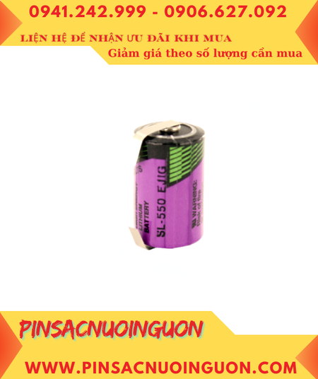 Pin SL-550; Pin Tadiran SL-550; Pin nuôi nguồn PLC Tadiran SL-550 lithium 3.6v 1/2AA 900mAh _Xuất xứ Israel