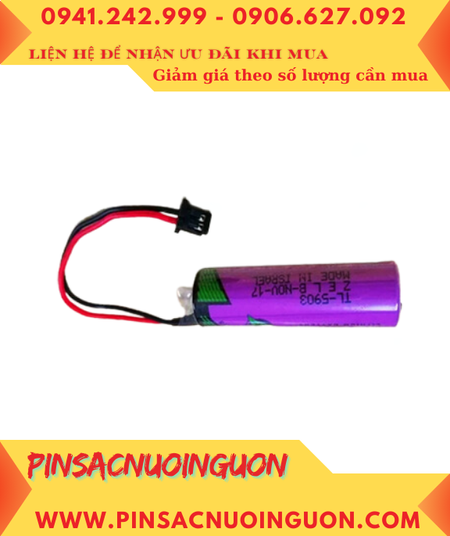 Tadiran TL-5903; Pin nuôi nguồn PLC Tadiran TL-5903 LITHIUM 3.6v AA2400mAh (ZẮC CẮM)_Made in Israel