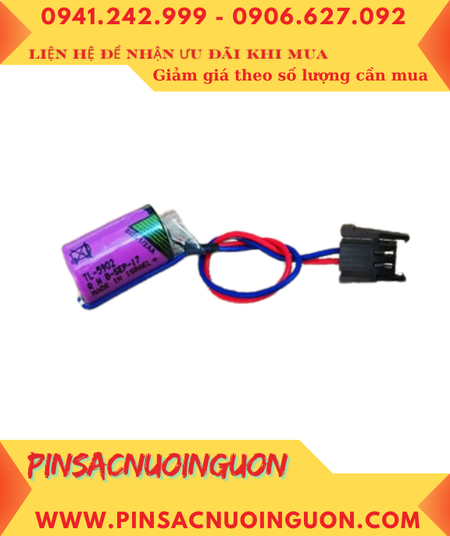 Tadiran TL-5902 (ZẮC CẮM); Pin nuôi nguồn Tadiran TL-5902 lithium 3.6v 1/2AA 1200mAh _Xuất xứ Israel