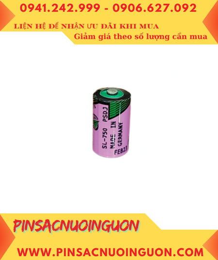 Pin Tadiran SL-750; Pin nuôi nguồn PLC Tadiran SL-750 lithium 3.6v 1/2AA 1100mAh _Xuất xứ Israel