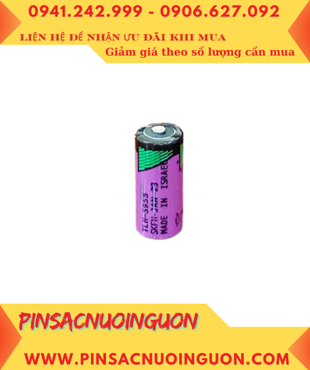 Tadiran TLH-5955; Pin nuôi nguồn Tadiran TL-5955 3.6v 2/3AA 1400mAh (chịu nhiệt cao 125ºC), Xuất xứ Israel