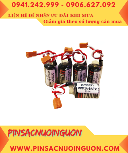 Toshiba ER3V; Pin nuôi nguồn Omron CPM2A-BAT01 lithium 3.6v 1/2AA 1000mAh _Made in Japan