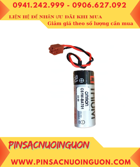 Toshiba ER17500V (Zắc Omron); Pin nuôi nguồn Omron CS1W-BAT01 lithium 3.6v 2700mAh _Xuất xứ Nhật