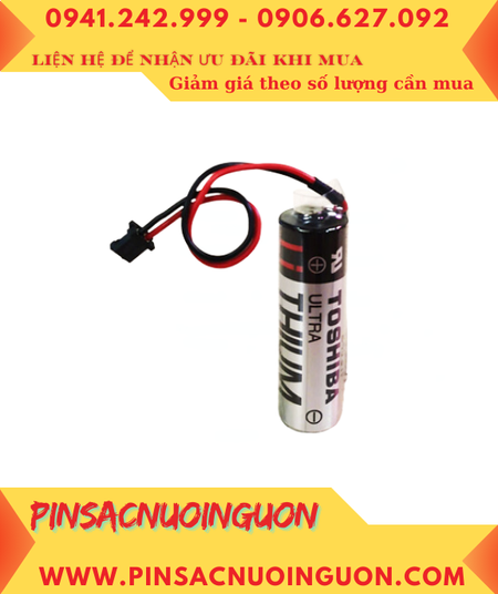 Toshiba ER6V (zắc đen nhỏ), Pin nuôi nguồn Toshiba ER6V lithium 3.6V AA2000mAh chính hãng /Xuất xứ NHẬT