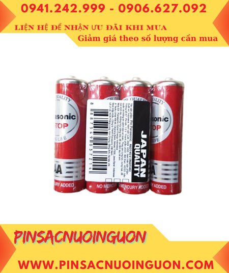 Panasonic R6DT/4S (UM-3DT/4S); Pin AA 1.5v Panasonic R6DT/4S Hi-top _Xuất xứ Indonesia /Gói 4viên