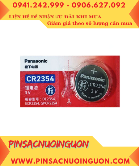 Panasonic CR2354; Pin nuôi nguồn Panasonic CR2354 lithium 3v chính hãng /Xuất xứ Indonesia