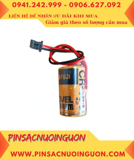 FUJI CR2/3 8.L; Pin nuôi nguồn FUJI CR2/3 8.L lithium 3v 2/3A 1900mAh chính hãng, Xuất xứ NHẬT