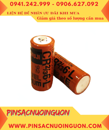 FUJI CR2/3 6.L, Pin nuôi nguồn PLC CR2/3 6.L lithium 3V 1350mAh chính hãng, Xuất xứ NHẬT