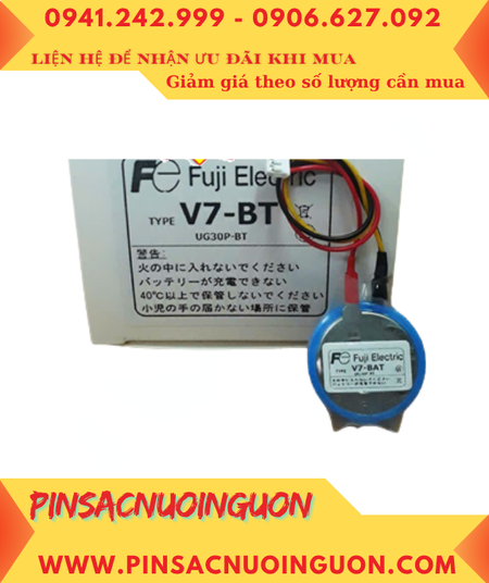 Pin FUJI V7-BAT, UG30P-BT(Zắc PLC), Pin nuôi nguồn FUJI UG30P-BT lithium 3v chính hãng