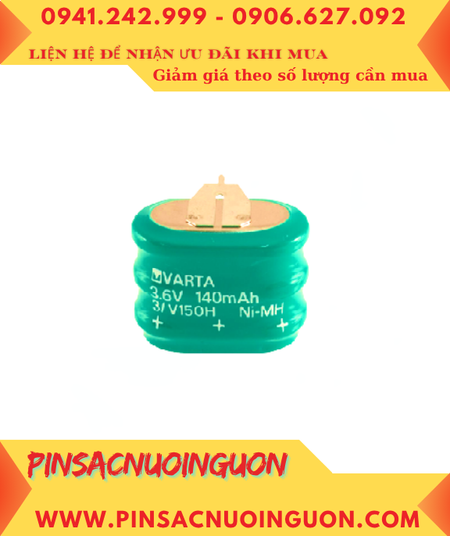 Pin sạc 3/V150H (3.6v-150mAh); Pin nuôi nguồn PLC Varta 3/V150H (3.6v-150mAh) _Made in Germany