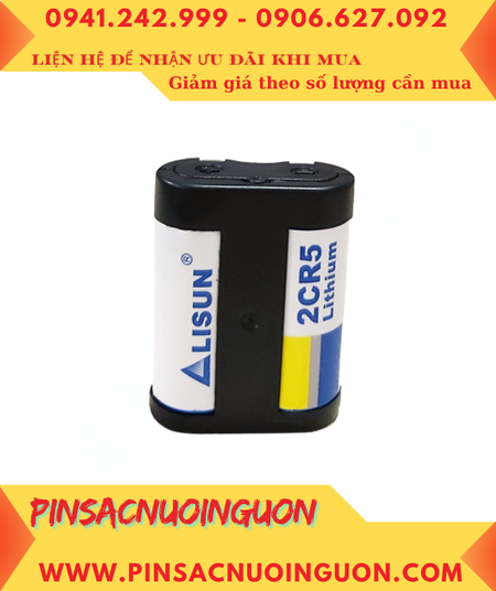 Lisun 2CR5, Pin Lisun 2CR5 Primary Lithium 6V 1500mAh chính hãng (34mmx45mmx17mm)