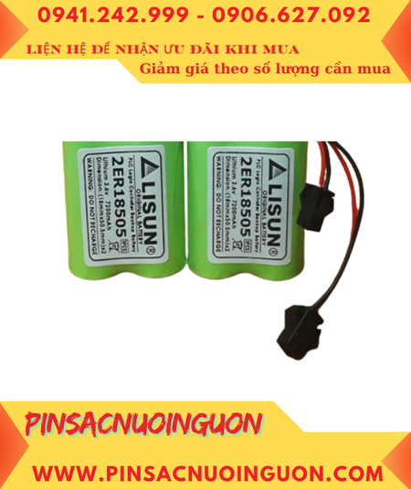 Lisun 2ER18505 (2 viên ghép đôi), Pin nuôi nguồn Lisun 2ER18505 lithium 3.6v chính hãng