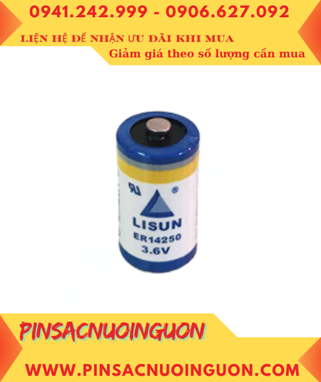 Lisun ER14250; Pin nuôi nguồn Lisun ER14250 lithium 3.6v 1/2AA 1200mAh chính hãng