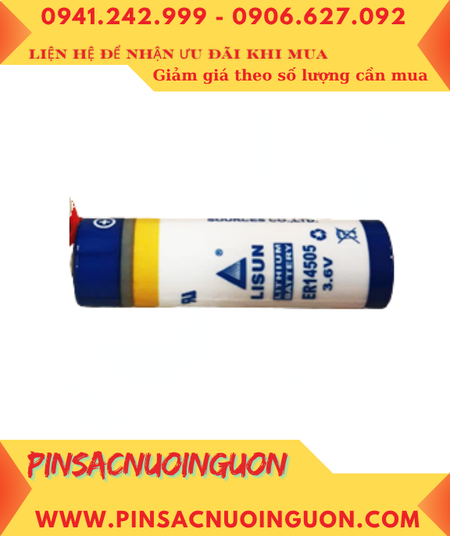 Lisun ER14505 (Zắc PH2.54-2P); Pin nuôi nguồn Lisun ER14505 lithium 3.6v AA 2600mAh chính hãng