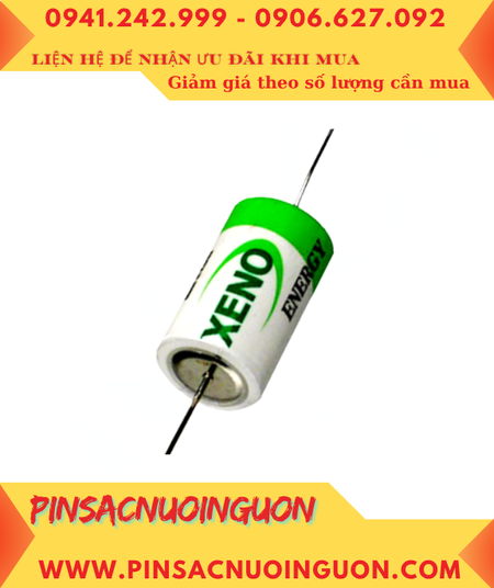 XENO XLP-050F; Pin nuôi nguồn XENO XLP-050F lithium 3.6v 1/2AA 1200mAh (trụ cthép)_Xuất xứ Hàn Quốc