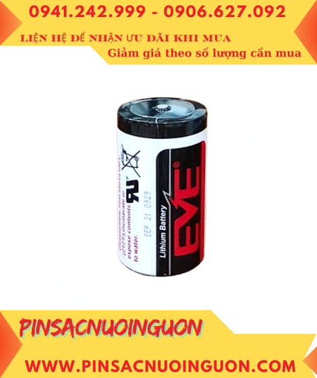 EVE ER26500; Pin nuôi nguồn PLC EVE ER26500 lithium 3.6v C 8500mAh (26mmx50mm) chính hãng