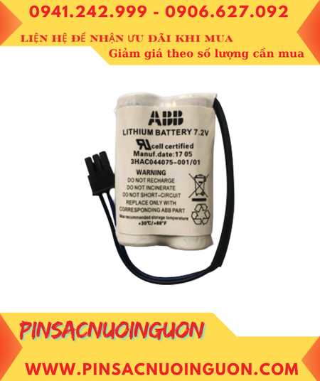 ABB 3HAC044168-001; Pin nuôi nguồn ABB 3HAC044168-001 lithium 7.2v 3600mAh chính hãng _Xuất xứ Pháp