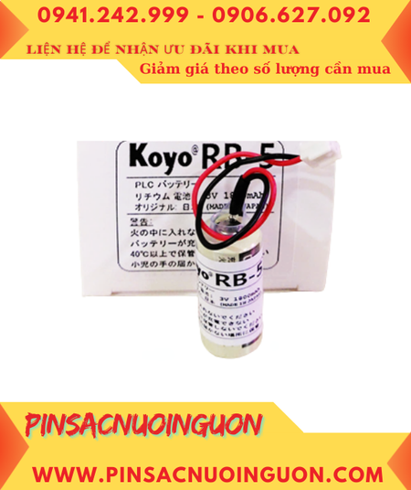 Koyo RB-5, Pin nuôi nguồn PLC Koyo RB-5 lithium 3v 1800mAh chính hãng _Xuất xứ Nhật