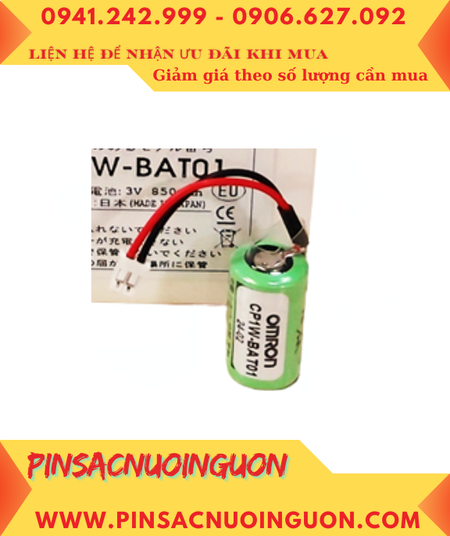 Omron CP1W-BAT01; Pin nuôi nguồn PLC Omron CP1W-BAT01 lithium 3v 1/2AA chính hãng /Xuất xứ NHẬT