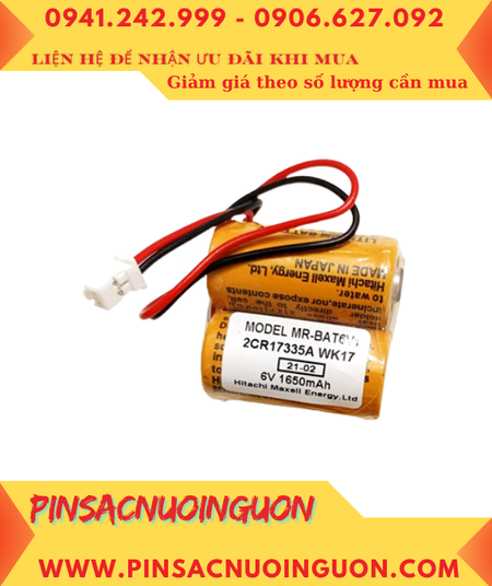 Pin Mitsubishi MR-BAT6V1SET; Pin 2CR17335A-WK17; Pin nuôi nguồn Mitsubishi MR-BAT6V1SET _Xuất xứ Nhật