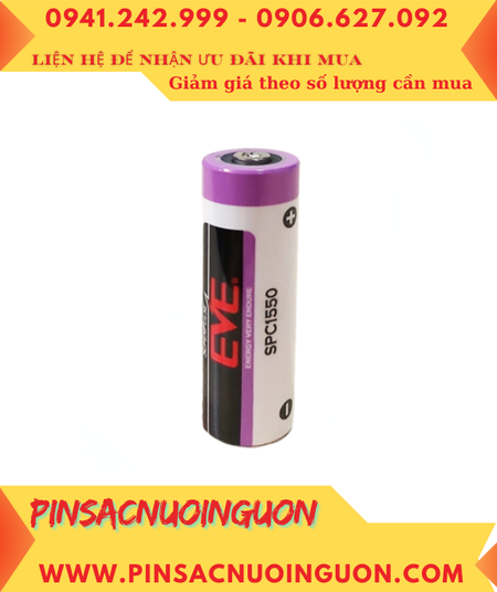 EVE SPC1550, Pin tụ điện siêu xung EVE Super Pulse Lithium SPC1550 Ion Lithium chính hãng