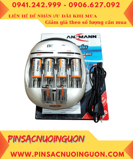 Ansman Energy 8Plus, Kèm sẳn 6 Pin (4 Pin sạc Camelion NH-C2500BP2 và 2 Pin sạc Camelion NH-9V200BP1)
