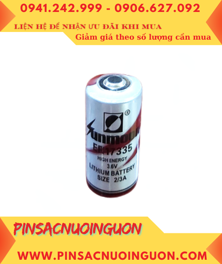 Sunmoon ER17335 (ER17330V) _Pin nuôi nguồn PLC Sunmoon ER17335 lithium 3.6v 2/3A 2100mAh