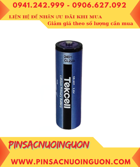 Tekcell SB-A01; Pin nuôi nguồn PLC Tekcell SB-A01 lithium 3.6v 3650mAh chính hãng, Xuất xứ Hàn Quốc