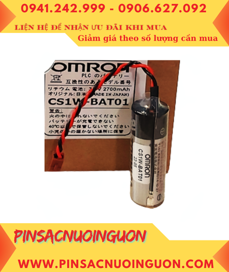 Omron CS1W-BAT01; Pin nuôi nguồn Omron CS1W-BAT01 lithium 3.6v A 2700mAh _Xuất xứ Nhật