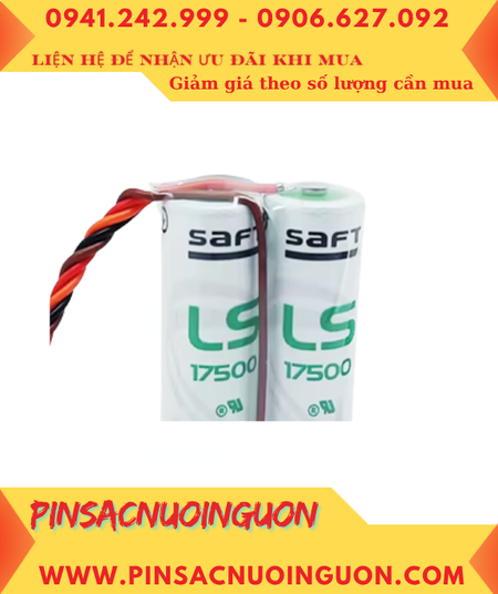 Saft 2LS17500, Pin nuôi nguồn PLC Saft 2LS17500 lithium 3.6v 7200mAh chính hãng _Xuất xứ Pháp