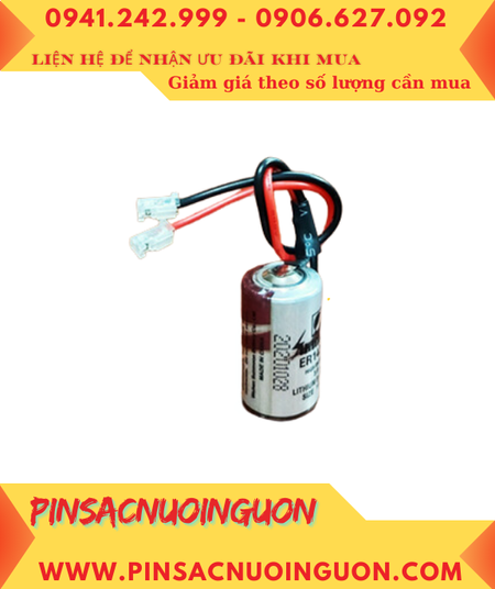 Sunmoon ER14250; Pin nuôi nguồn Sunmoon ER14250 lithium 3.6v 1/2AA 1200mAh (Loại có zắc CẮM)
