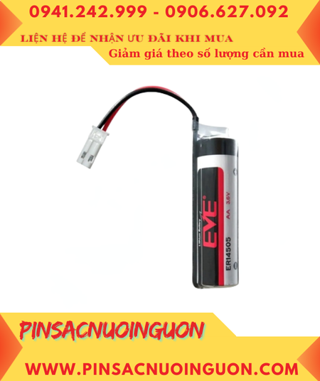 Pin ER14505 _Pin EVE ER14505; Pin nuôi nguồn EVE ER14505 lithium 3.6v AA 2600mAh (Dây Zắc cắm)