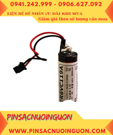 Pin ER6VC119A; Pin nuôi nguồn Mitsubishi ER6VC119A lithium 3.6v AA 2000mAh _Xuất xứ Nhật