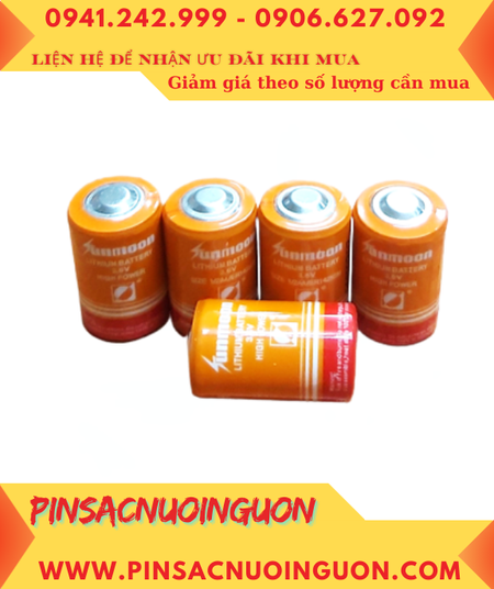 Sunmoon ER14250M; Pin nuôi nguồn Sunmoon ER14250M High Power 1/2AA 3.6v 1200mAh