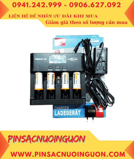 Ansman Powerline 5Pro, Máy sạc 5 Pin-Kèm sẳn 4 Pin sạc Camelion NH-C2500BP2 (C2500mAh-1.2v) chính hãng