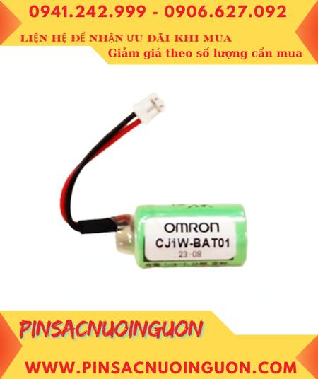 Omron CJ1W-BAT01; Pin nuôi nguồn Omron CJ1W-BAT01 lithium 3V 1/2AA chính hãng /Xuất xứ NHẬT