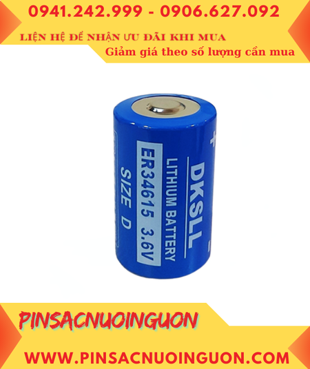 Pin ER34615, Pin nuôi nguồn PLC DKSLL ER34615 lithium 3.6v 19000mAh chính hãng