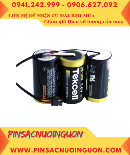 Tekcell SB-D02; Pin nuôi nguồn PLC Tekcell SB-D02 (3 viên ghép lại) lithium 10.8v 19000mAh