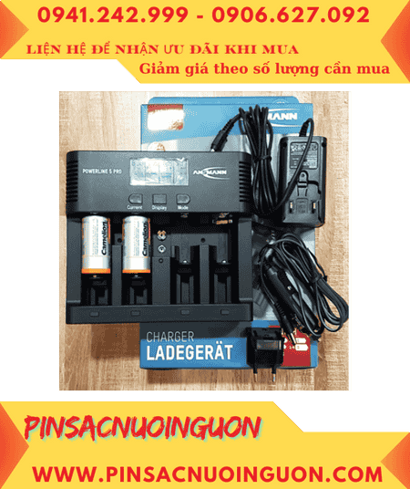 Ansman Powerline 5Pro, Máy sạc 5 Pin-Kèm sẳn 2 Pin sạc Camelion NH-C3500BP2 (C3500mAh-1.2v) chính hãng
