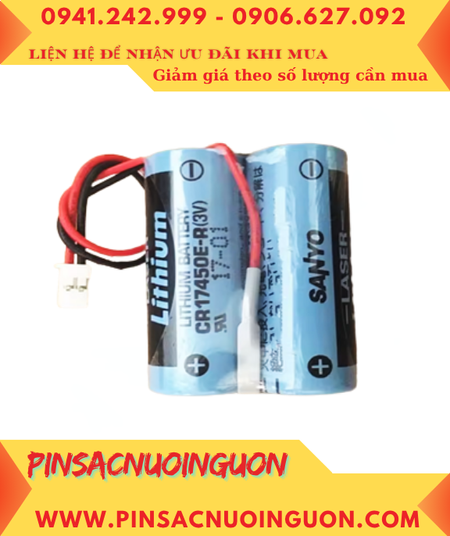 FDK 2CR17450E-R, Pin nuôi nguồn PLC FDK 2CR17450E-R lithium 3v 4800mAh _Xuất xứ Nhật