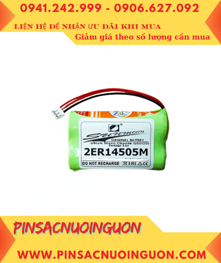 Sunmoon 2ER14505 (02 viên ghép đôi), Pin nuôi nguồn PLC Sunmoon 2ER14505 lithium 3.6v 3600mAh