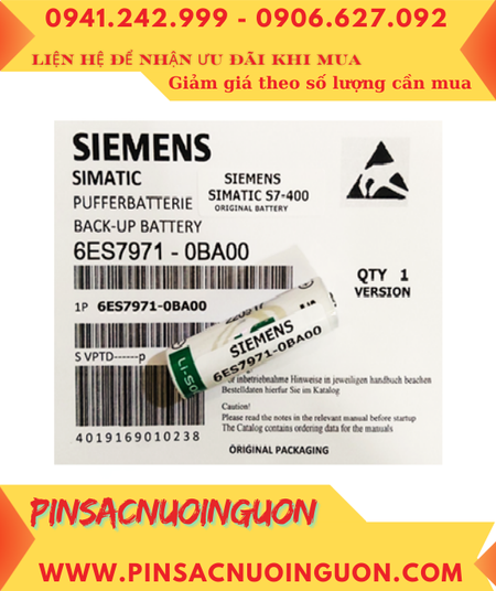 Siemens S7-400; Pin nuôi nguồn PLC Siemens S7-400 lithium 3.6v AA 2600mAh chính hãng _Xuất xứ PHÁP