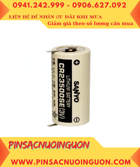 Sanyo CR23500SE; Pin nuôi nguồn Sanyo CR23500SE lithium 3v 5000mAh _Xuất xứ Nhật